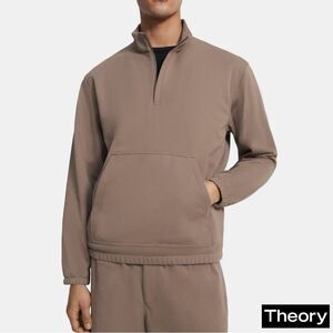 Theory **NWT** Reeve Half-Zip Trainer in Fossil